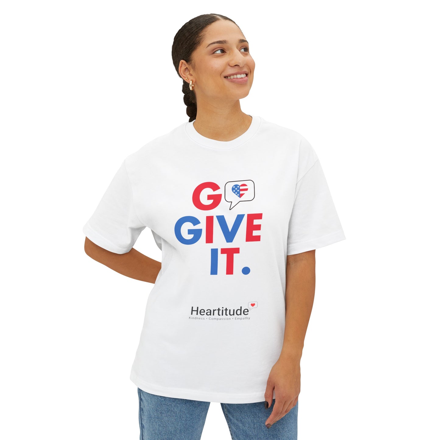 Go Give It USA in White Unisex Classic Tee (100% to military mental health charities)