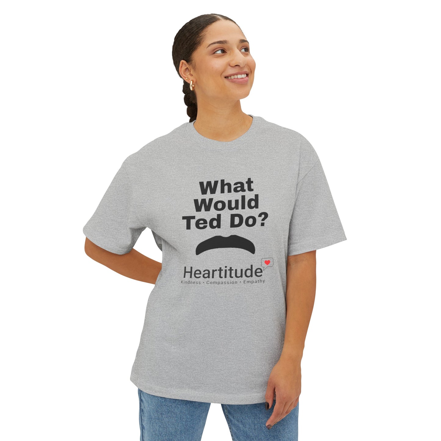 What Would Ted Do? In Grey Short Sleeve Tee (50% to charity)