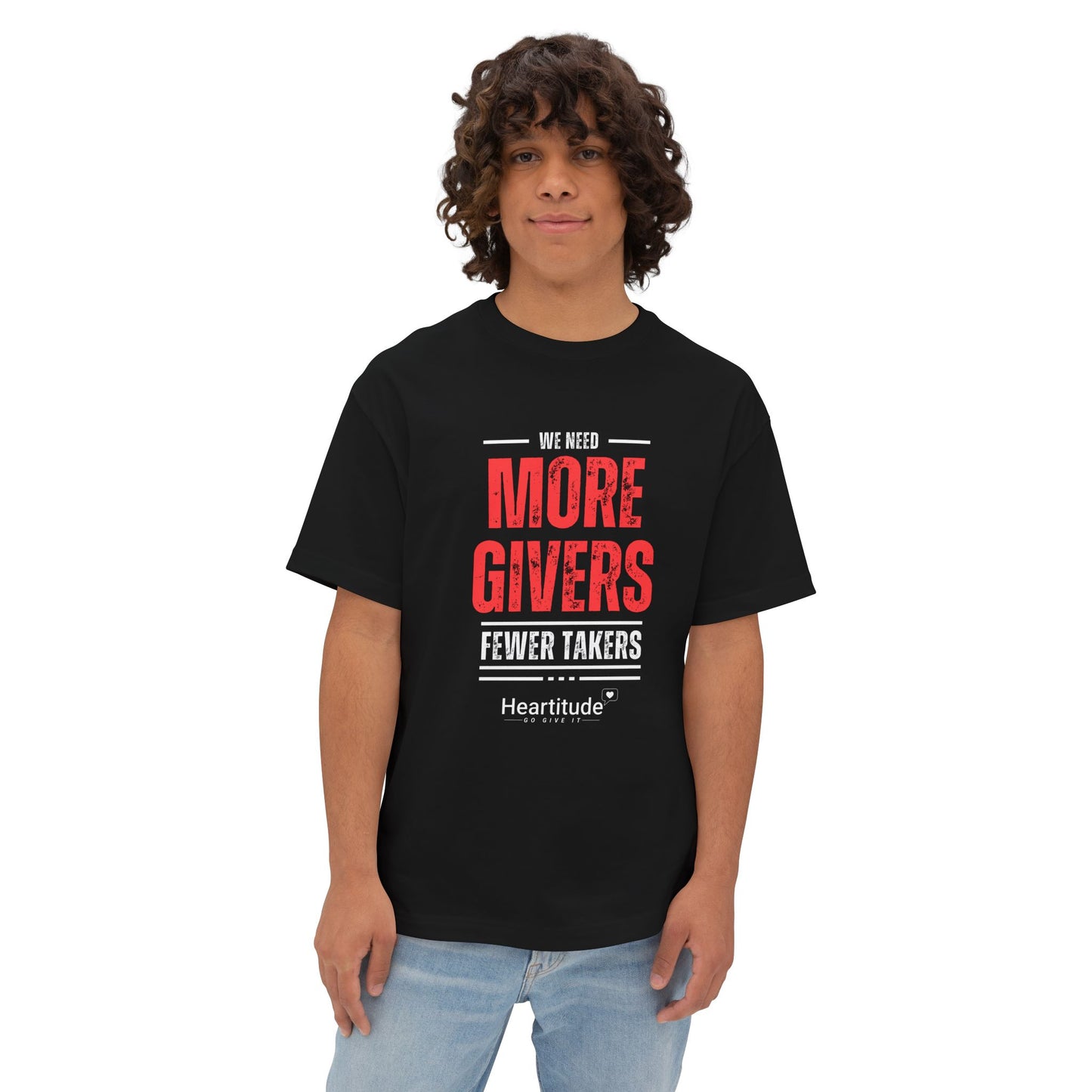 More Givers in Black Unisex Classic Tee (50% to charity)
