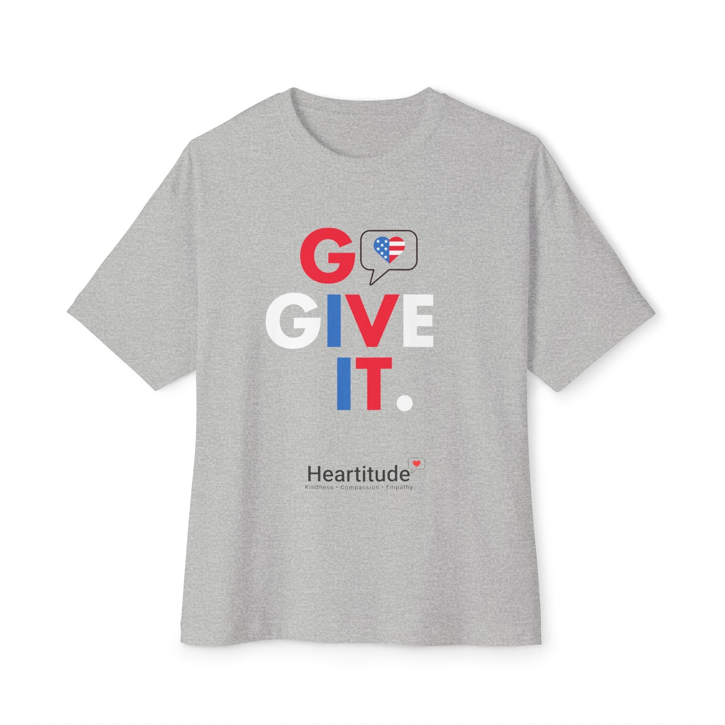 Go Give It USA in Grey Unisex Classic Tee (100% to military mental health charities)