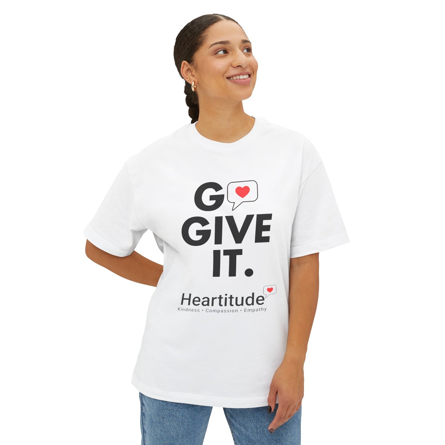 Go Give It in White Unisex Classic Tee (50% to charity)