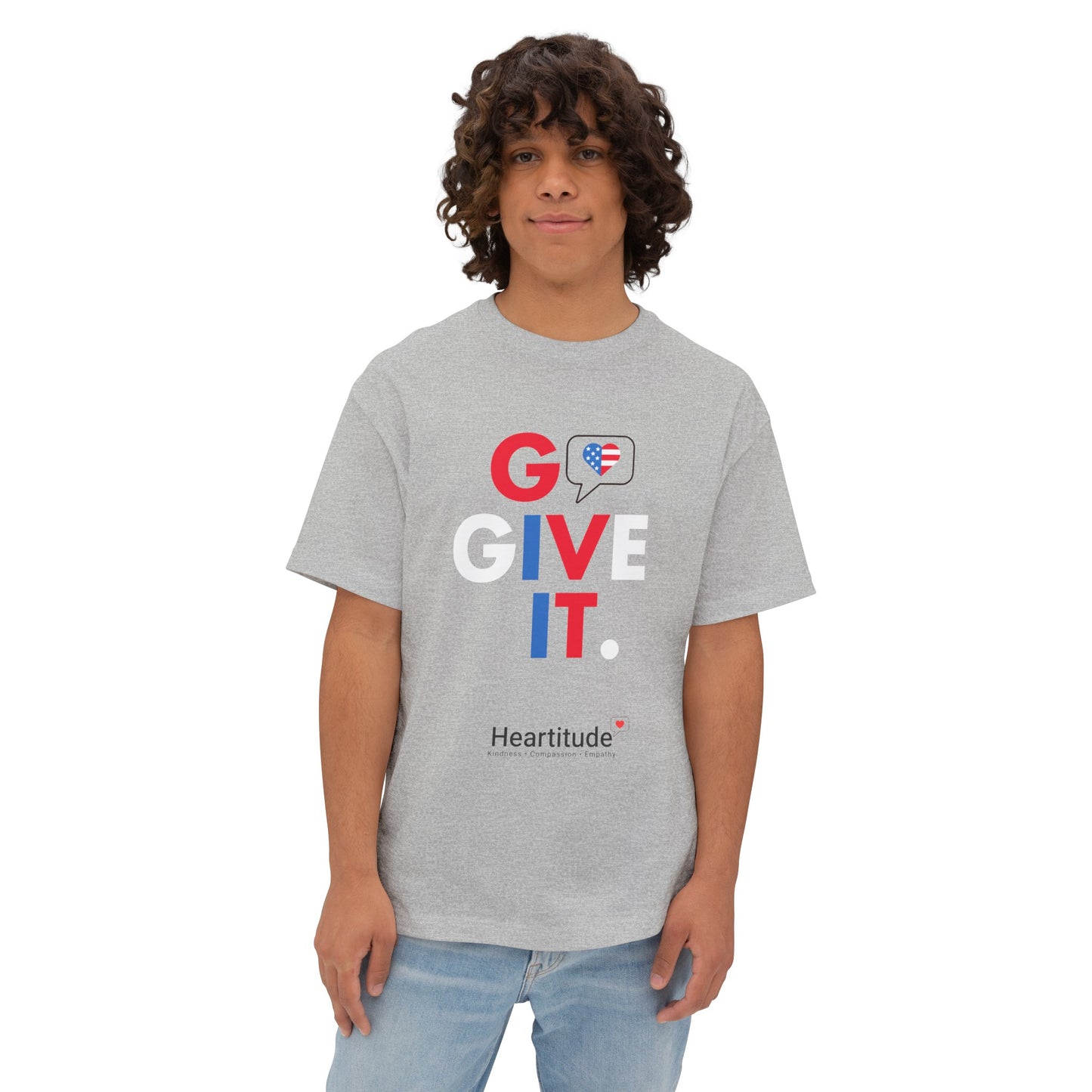 Go Give It USA in Grey Unisex Classic Tee (100% to military mental health charities)