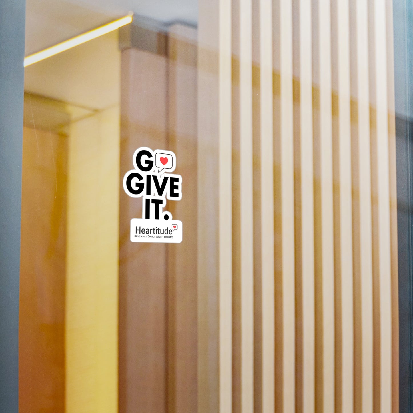 Go Give It Vinyl Decal (50% to charity)