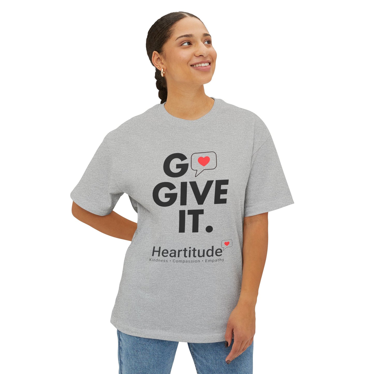 Go Give It in Grey Unisex Classic Tee (50% to charity)