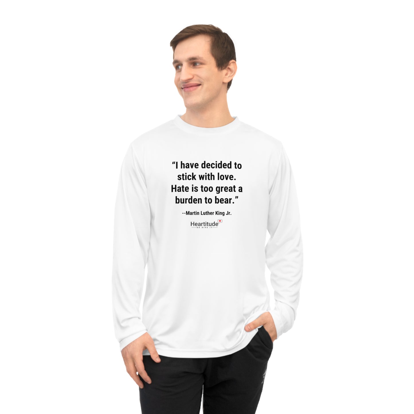 The "Stick With Love" Long Sleeve Sport Shirt | Heartitude x MLK Edition