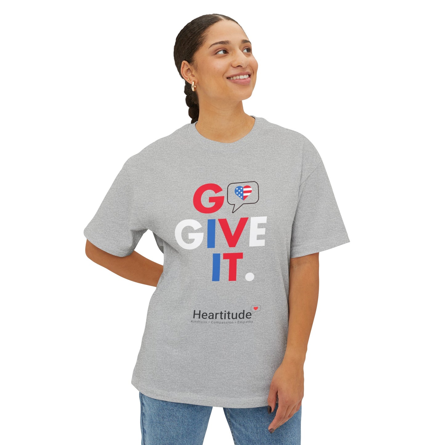 Go Give It USA in Grey Unisex Classic Tee (100% to military mental health charities)