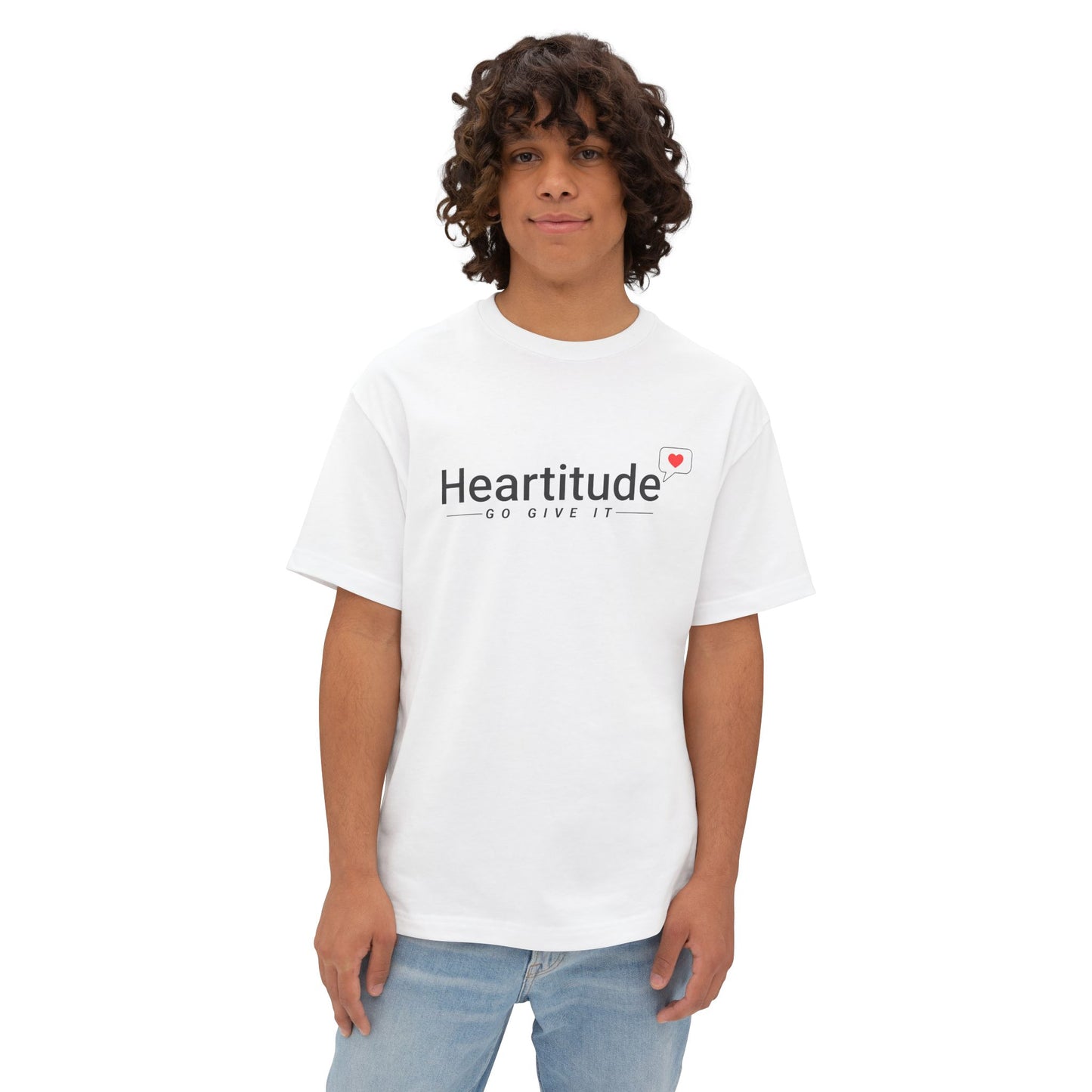 Heartitude in White Unisex Classic Tee (50% to charity)