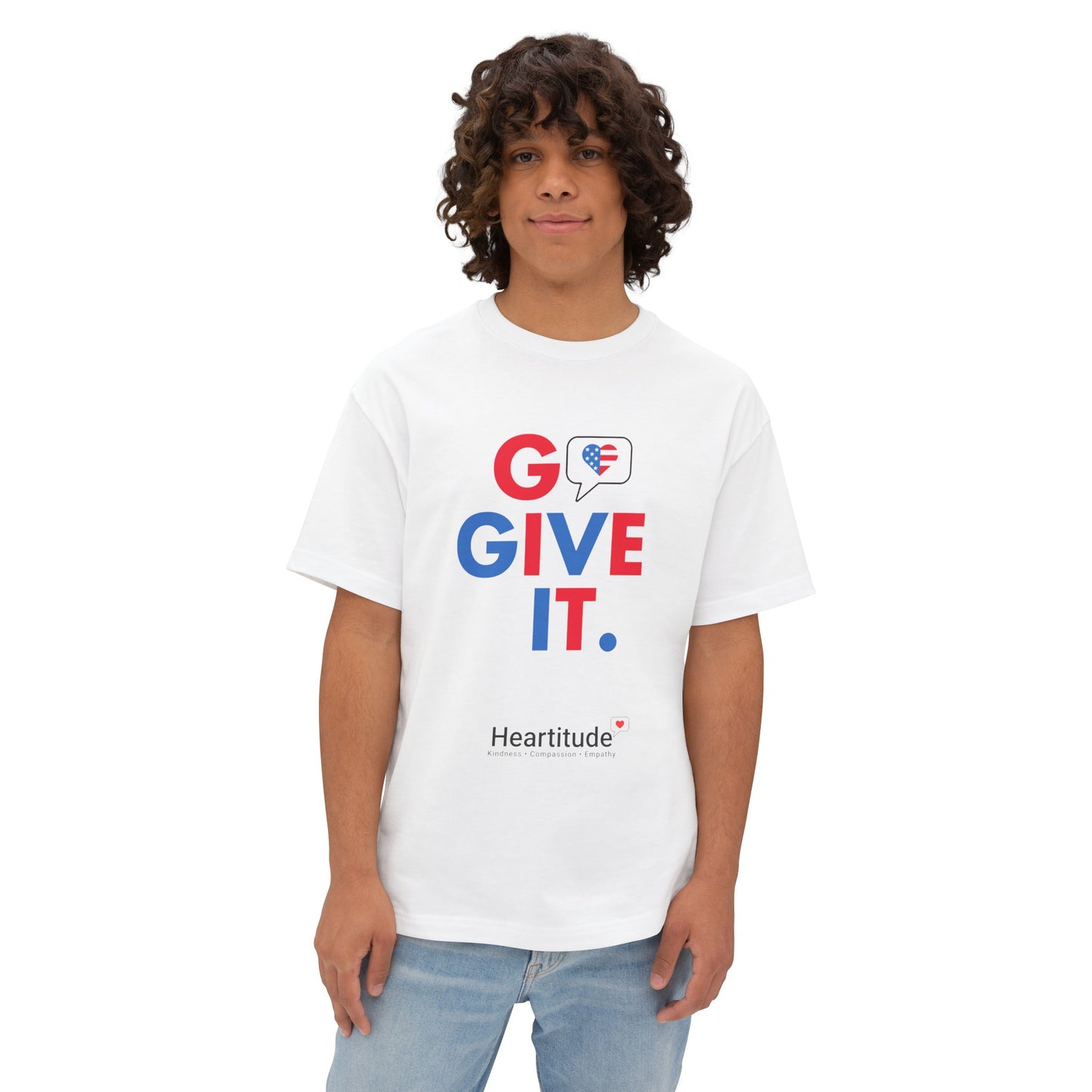 Go Give It USA in White Unisex Classic Tee (100% to military mental health charities)