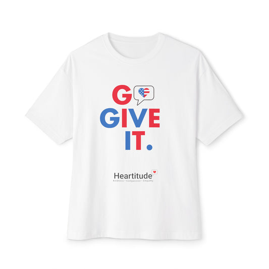 Go Give It USA in White Unisex Classic Tee (100% to military mental health charities)