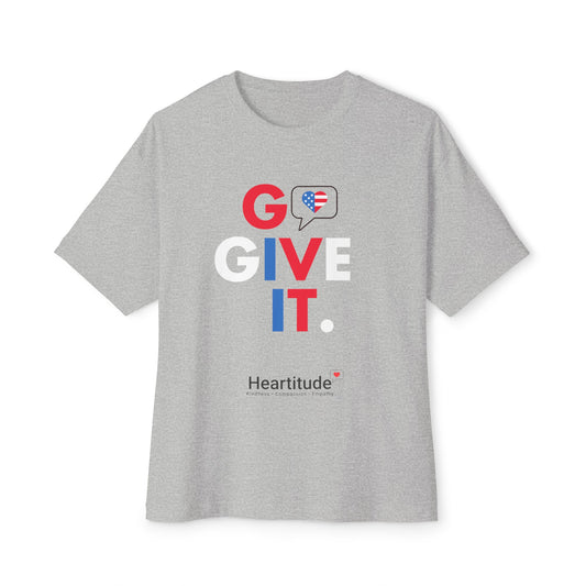 Go Give It USA in Grey Unisex Classic Tee (100% to military mental health charities)