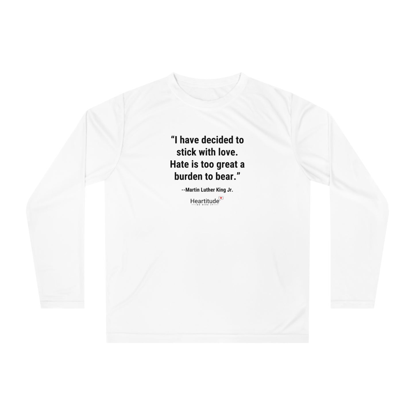 The "Stick With Love" Long Sleeve Sport Shirt | Heartitude x MLK Edition
