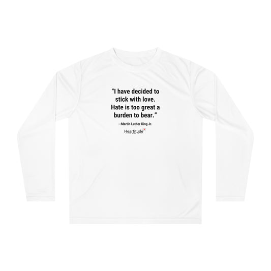 The "Stick With Love" Long Sleeve Sport Shirt | Heartitude x MLK Edition