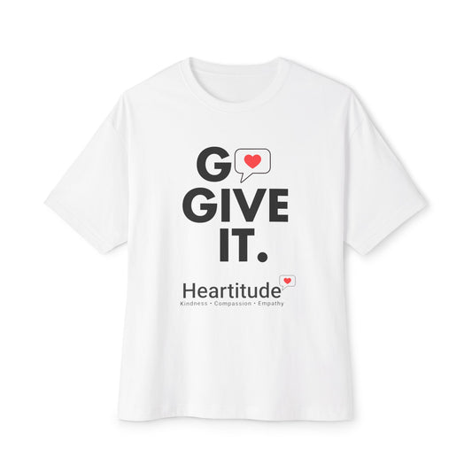 Go Give It in White Unisex Classic Tee (50% to charity)