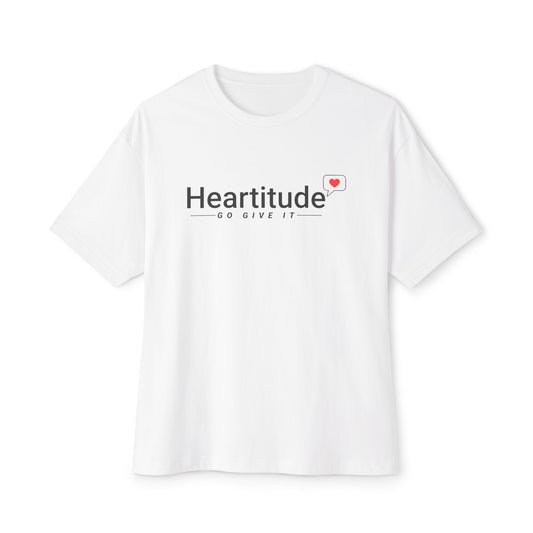 Heartitude in White Unisex Classic Tee (50% to charity)