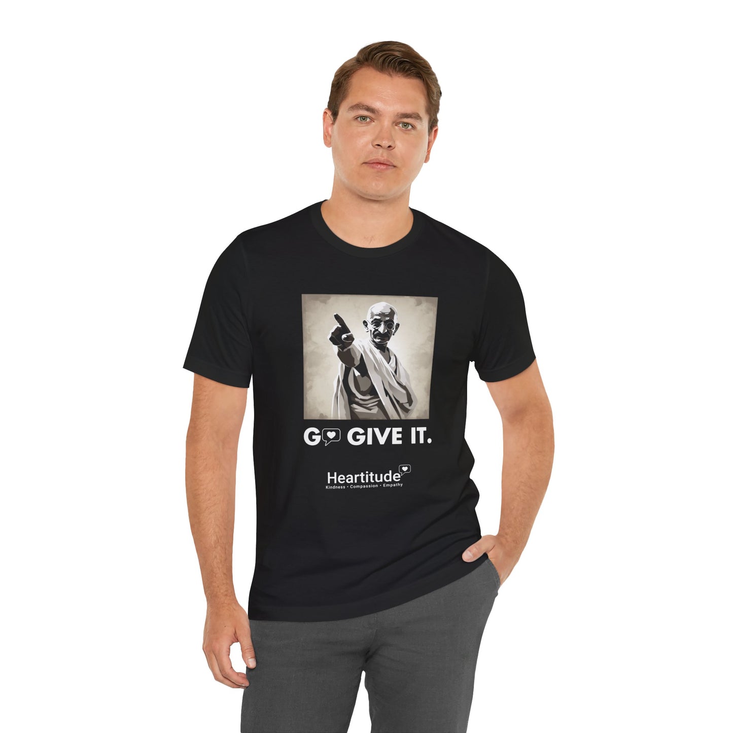 Go Give It with Gandhi Tee (50% to charity)