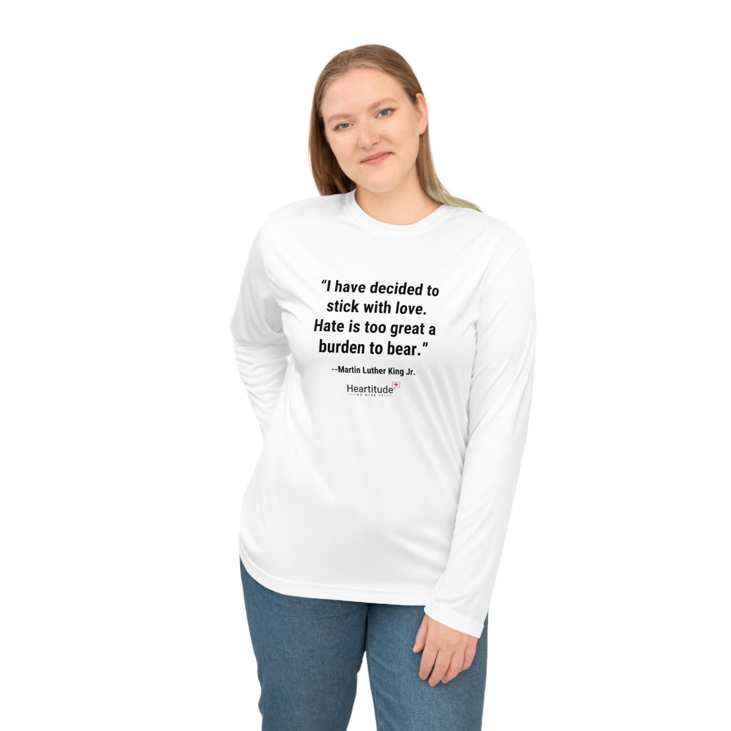 The "Stick With Love" Long Sleeve Sport Shirt | Heartitude x MLK Edition