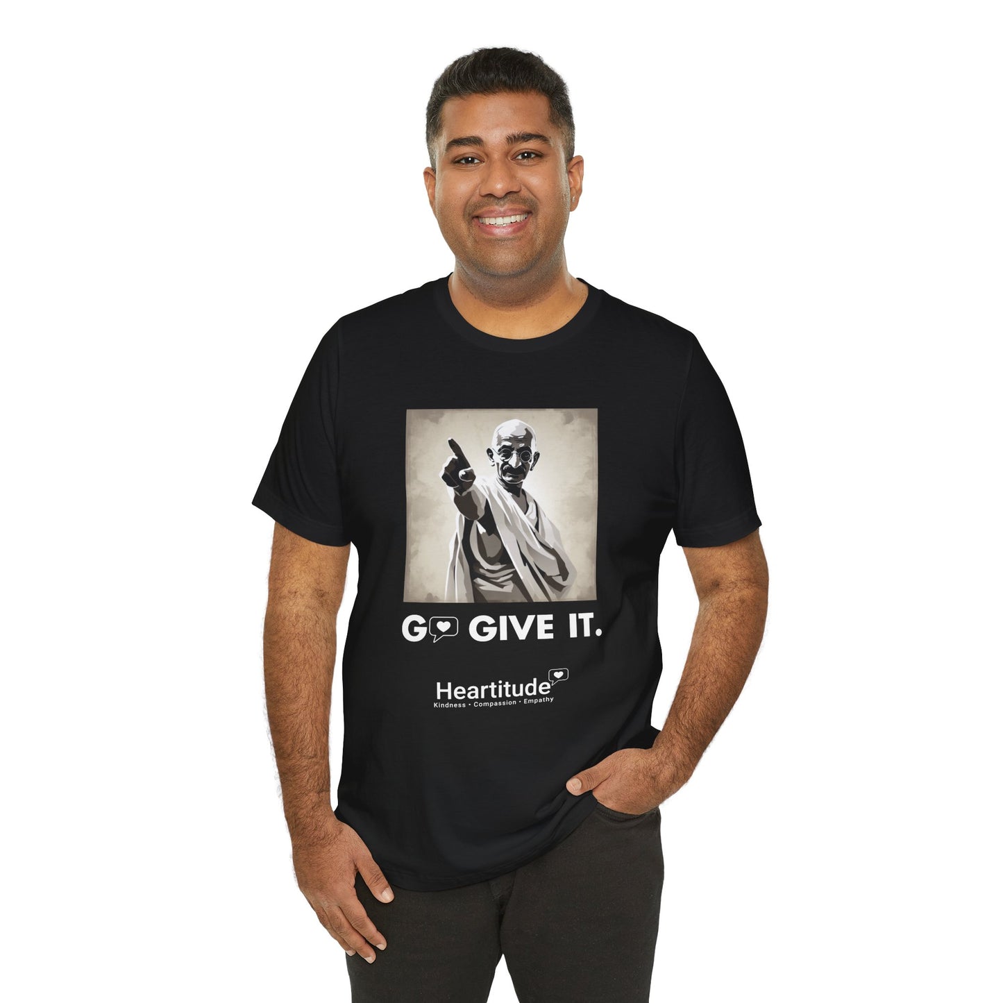 Go Give It with Gandhi Tee (50% to charity)