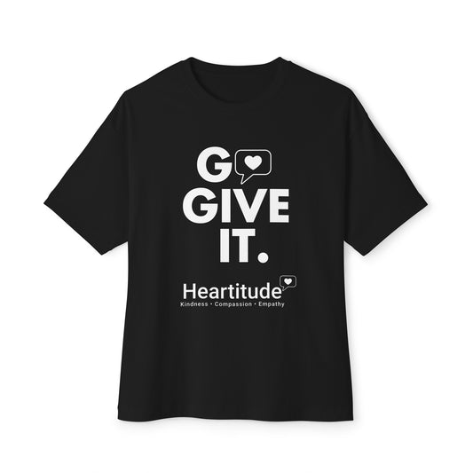Go Give It in Black Unisex Classic Tee (50% to charity)